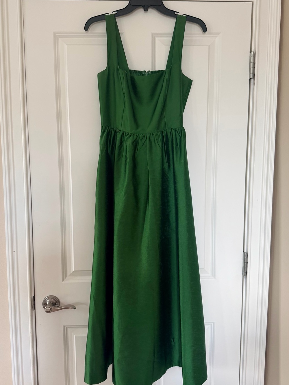 Green Tuckernuck Esme Dress S Dupioni Silk